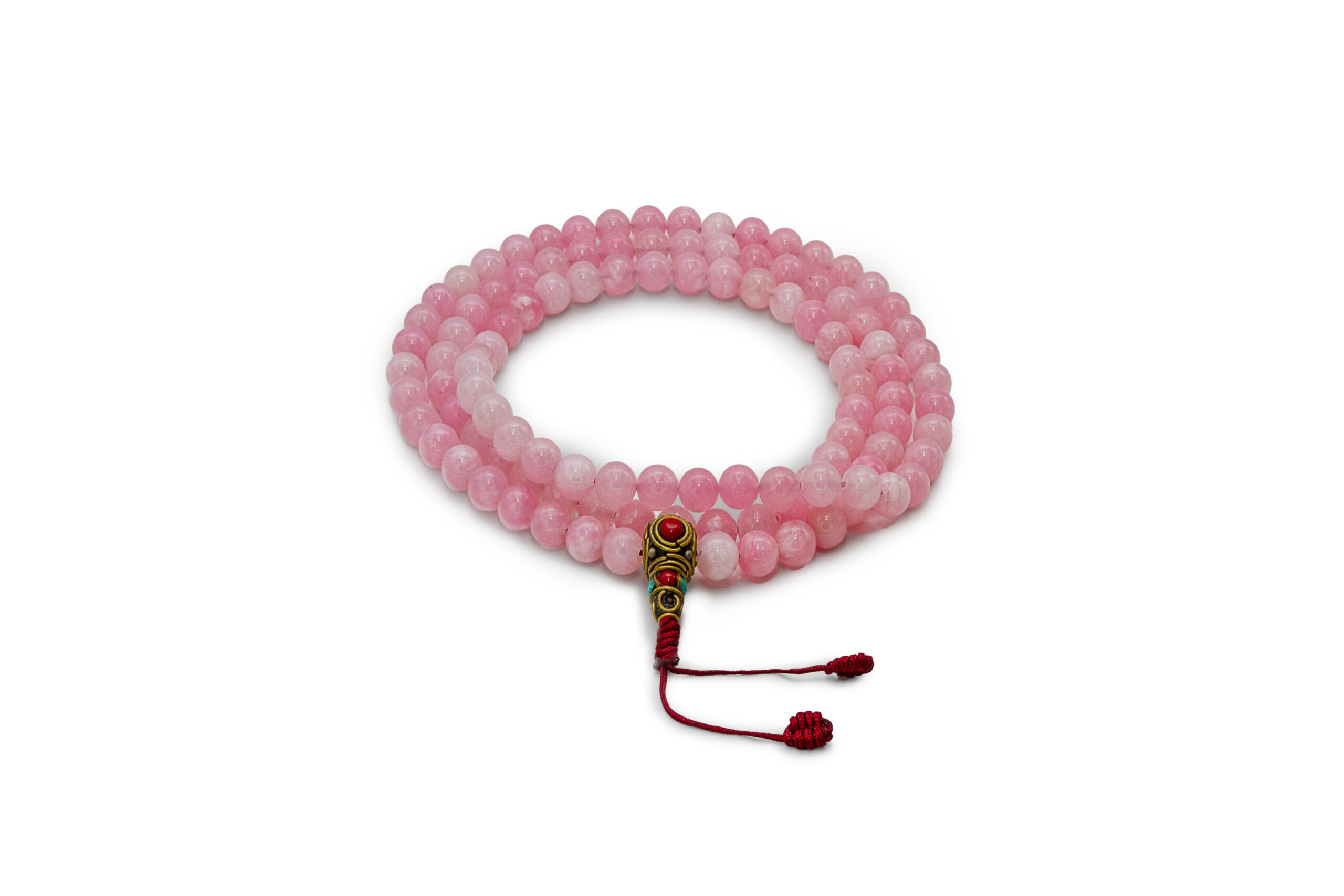 Mala Tibetano Cuarzo Rosa