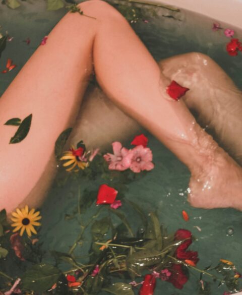 Baño con aceites naturales