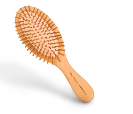 Cepillo ovalado de madera