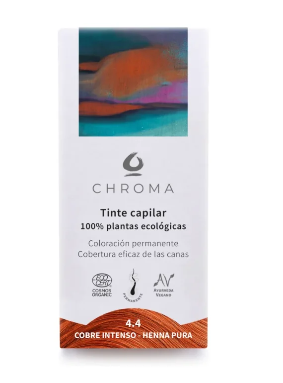 TINTE NATURAL AYURVEDICO KALOS 4.4 COBRE INTENSO HENNA PURA
