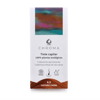 TINTE NATURAL AYURVEDICO KALOS 4.5 CASTAÑO CAOBA