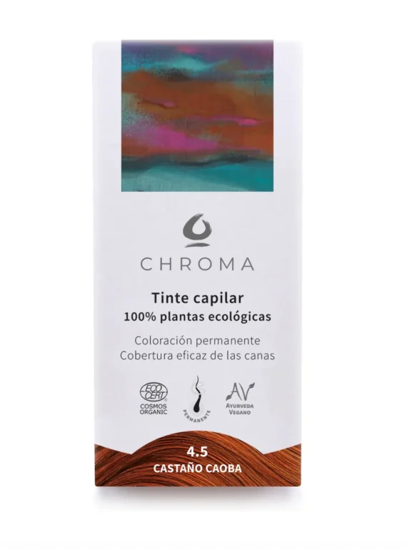 TINTE NATURAL AYURVEDICO KALOS 4.5 CASTAÑO CAOBA